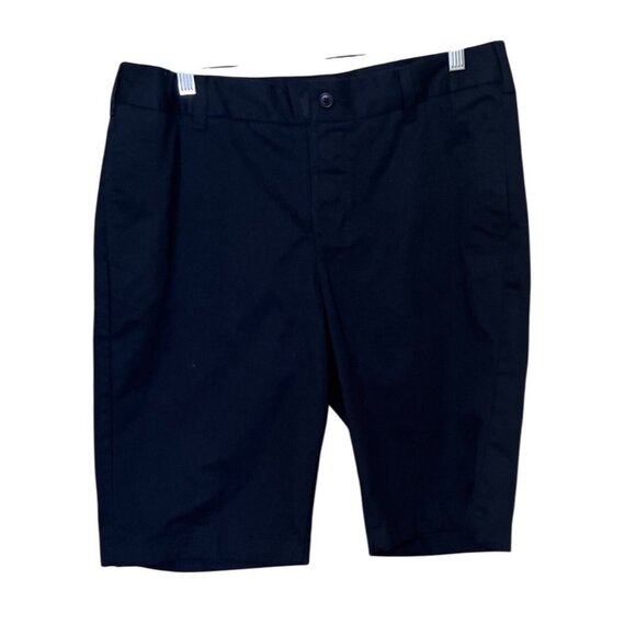 Lands End Womens Navy OEKO-Tex Chino Shorts Size 10 - Picture 1 of 10